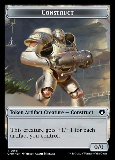Construct, carte Magic TCMM 41 — extension Commander Masters Tokens