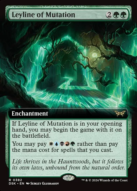 Leyline of Mutation, Magic card DSK 382 — Duskmourn: House of Horror set