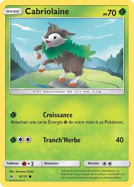 Cabriolaine, carte Pokémon FLI 9 — extension Lumière Interdite
