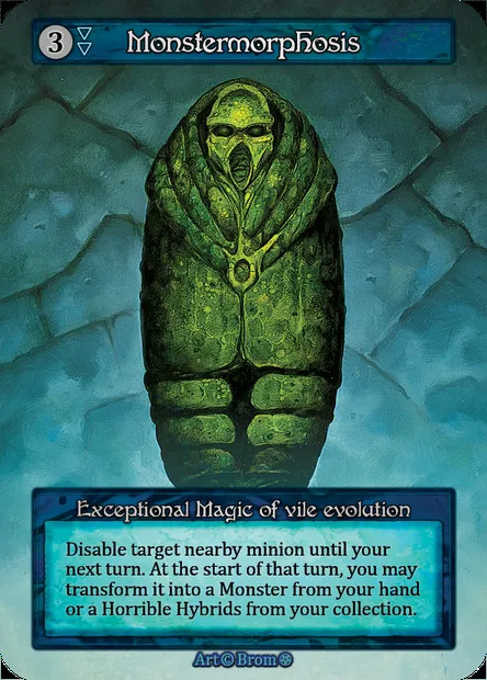 Monstermorphosis, carte Sorcery GOT 268 — extension Gothic
