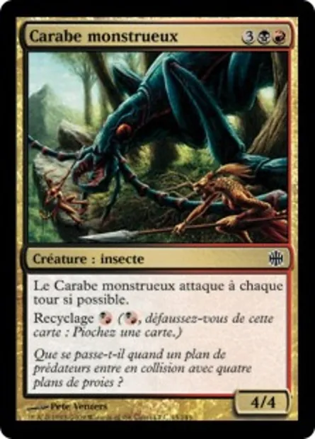 Carabe monstrueux, carte Magic ARB 43 — extension La Renaissance d'Alara