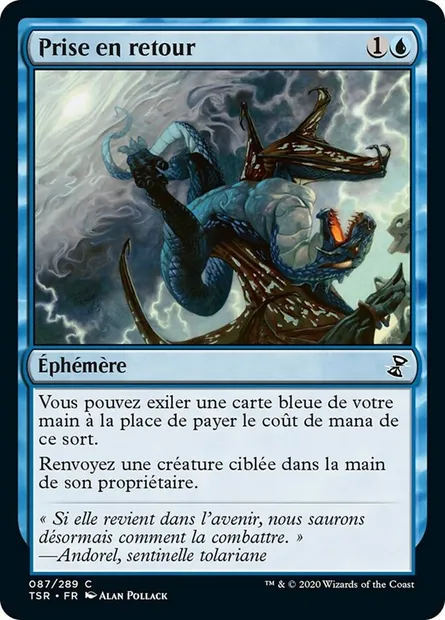 Prise en retour, carte Magic TSR 87 — extension Spirale Temporelle Remastered