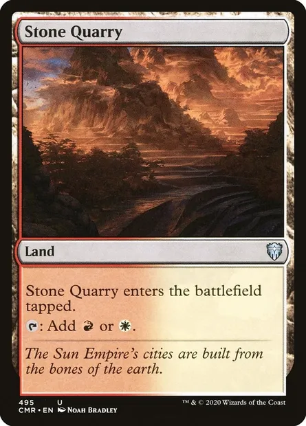 Stone Quarry, Magic card CMR 495 — Commander Legends set