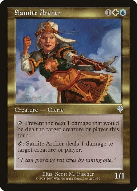 Samite Archer, Magic card INV 269 — Invasion set