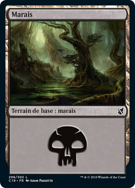 Marais, carte Magic C19 296 — extension Commander 2019