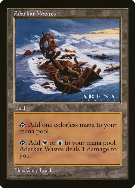 Adarkar Wastes, Magic card OLEP 26 — Oversized League Prizes set