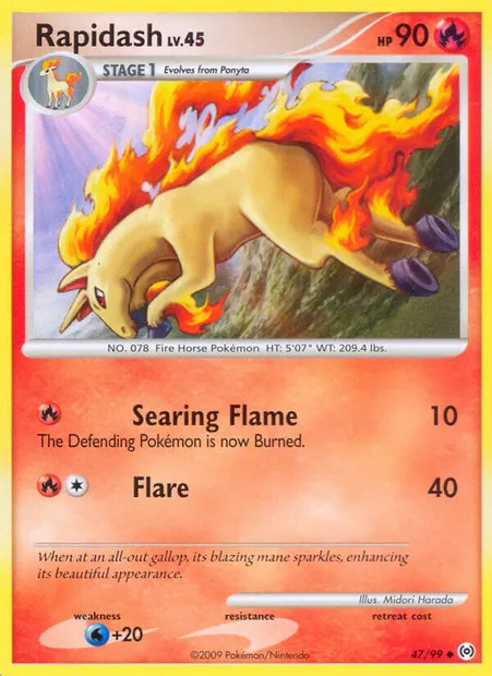 Rapidash, Pokémon card AR 47 — Arceus set