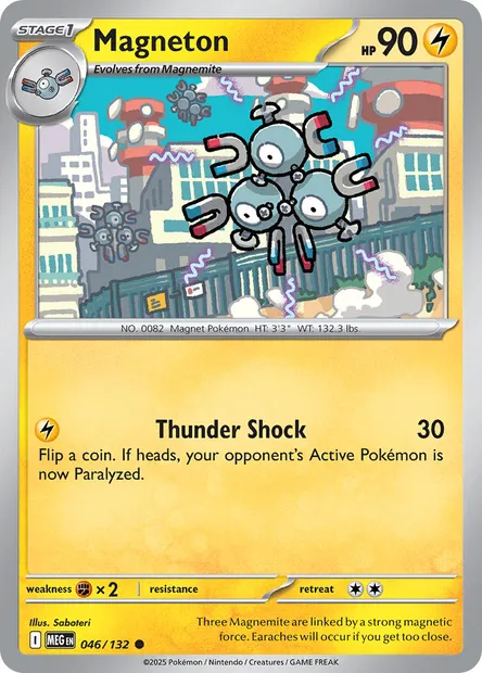 Magneton, Pokémon card MEG 046 — Mega Evolution set