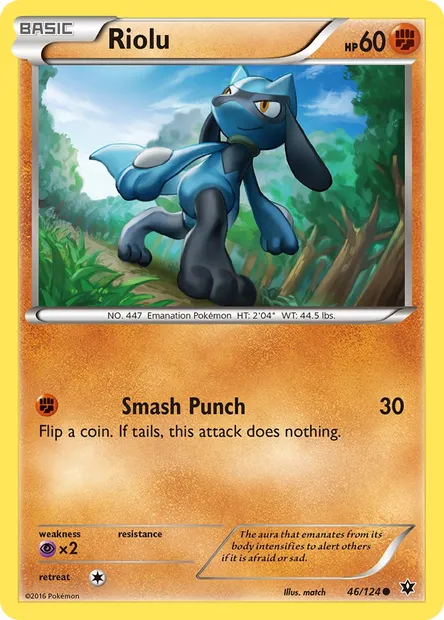 Riolu, Pokémon card FCO 46 — Fates Collide set