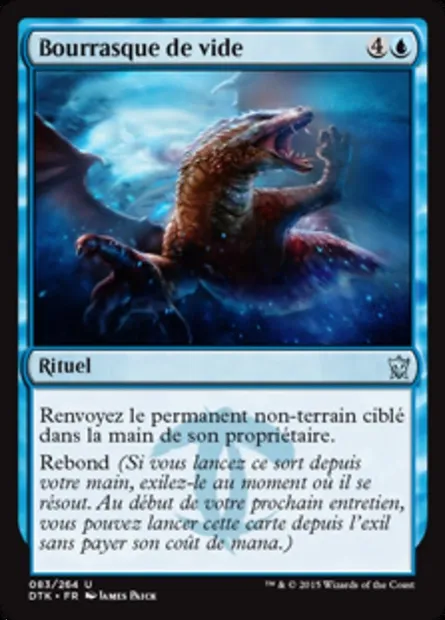 Bourrasque de vide, carte Magic DTK 83 — extension Les Dragons de Tarkir