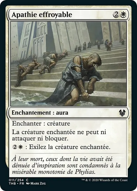 Apathie effroyable, carte Magic THB 11 — extension Theros Beyond Death