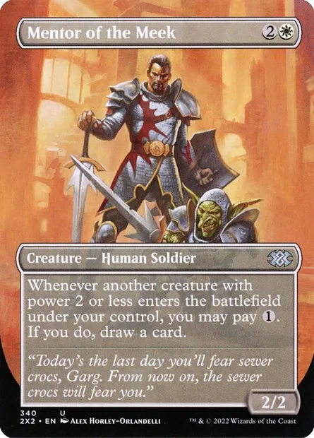 Mentor of the Meek, Magic card 2X2 340 — Double Masters 2022 set