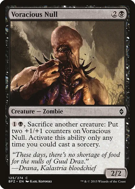 Voracious Null, Magic card BFZ 125 — Battle for Zendikar set