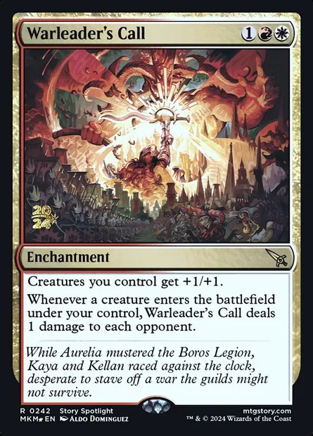 Warleader's Call, Magic card PMKM 242s — Murders at Karlov Manor Promos set