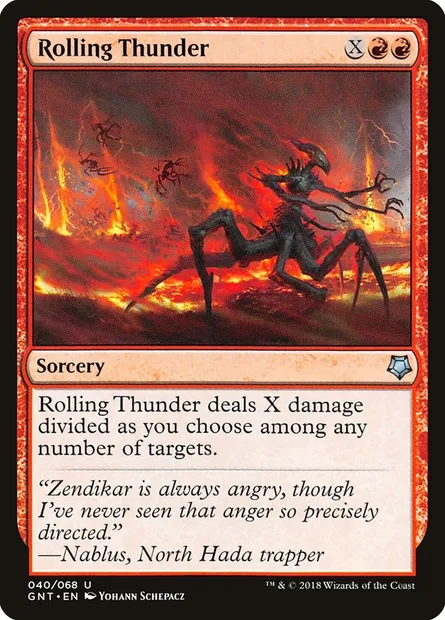 Rolling Thunder, Magic card GNT 40 — Game Night set