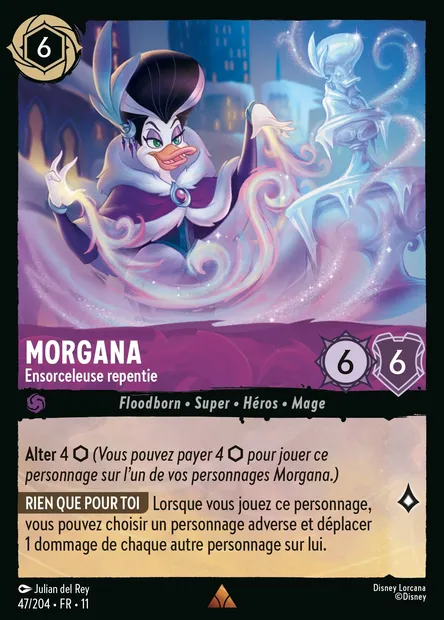 Morgana - Ensorceleuse repentie, carte Disney Lorcana CH11-047 — extension Givresort