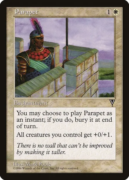 Parapet, carte Magic VIS 14 — extension Visions