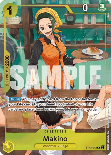 Makino, One Piece card ST13-012 — The Three Brothers set