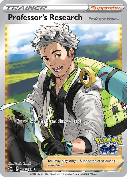 Professor's Research, Pokémon card PGO 078 — Pokémon GO set