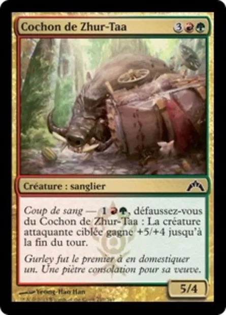 Cochon de Zhur-Taa, carte Magic GTC 210 — extension Insurrection