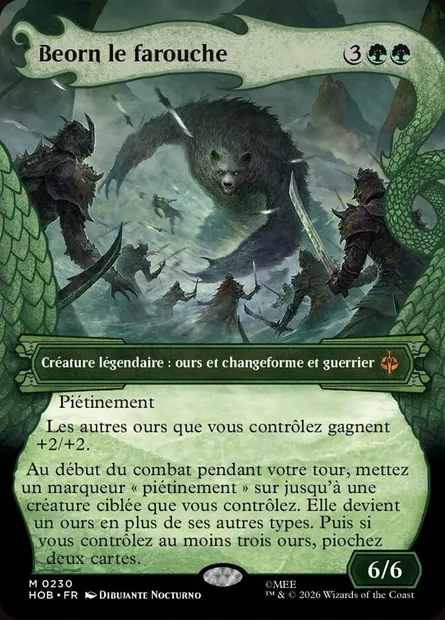 Beorn le farouche, carte Magic HOB 230 — extension The Hobbit