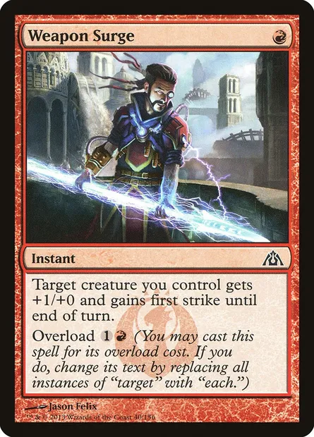 Weapon Surge, Magic card DGM 40 — Dragon's Maze set