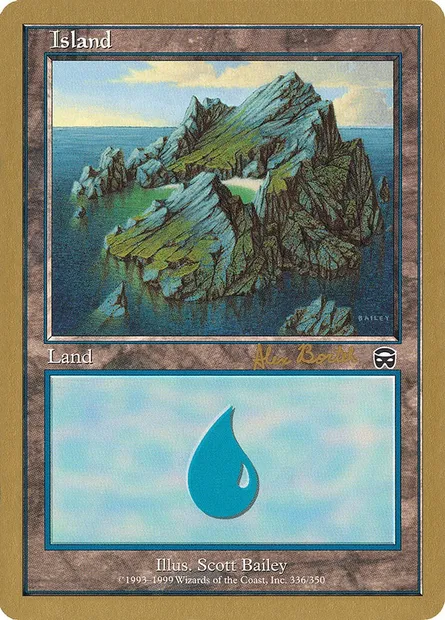 Île, carte Magic WC01 ab336 — extension World Championship Decks 2001