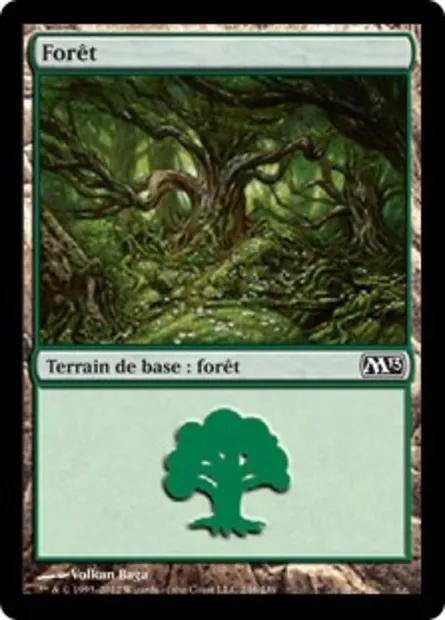 Forêt, carte Magic M13 246 — extension Magic 2013