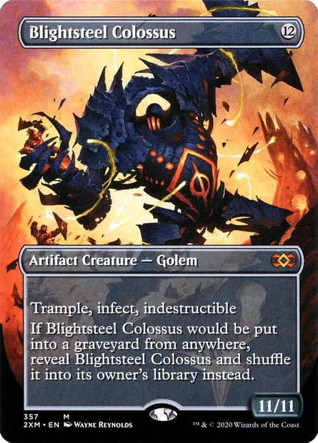 Blightsteel Colossus, Magic card 2XM 357 — Double Masters set