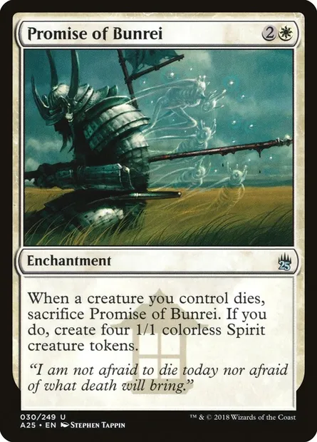 Promesse du bunrei, carte Magic A25 30 — extension Masters 25