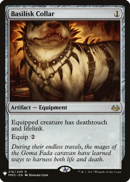 Collier de basilic, carte Magic PLST MM3-216 — extension The List
