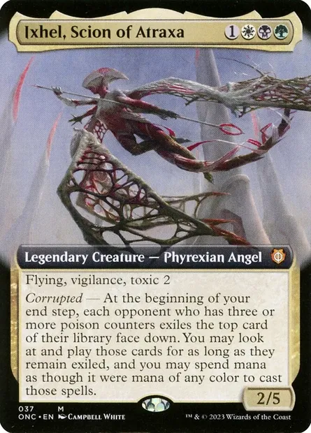 Ixhel, Scion of Atraxa, Magic card ONC 37 — Phyrexia: All Will Be One Commander set