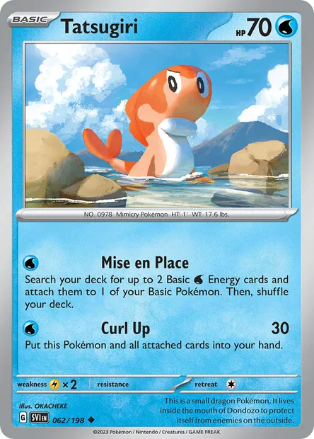 Tatsugiri, Pokémon card SVI 062 — Scarlet & Violet set