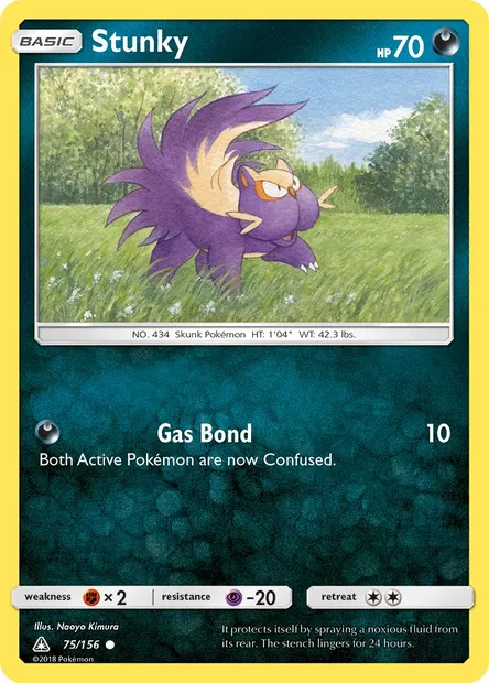 Stunky, Pokémon card UPR 75 — Ultra Prism set