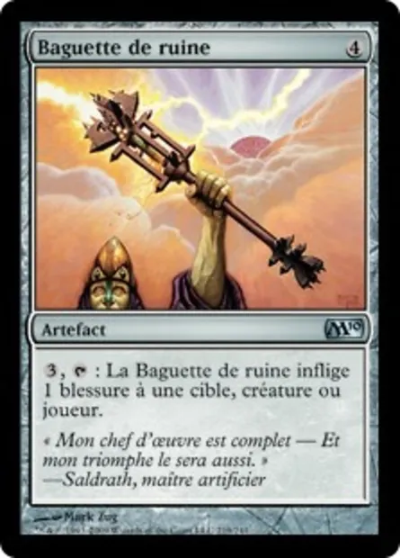 Baguette de ruine, carte Magic M10 219 — extension Magic 2010