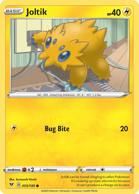 Joltik, Pokémon card VIV 55 — Vivid Voltage set