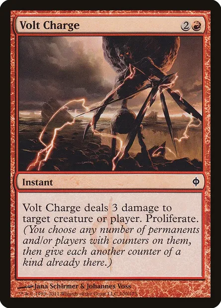 Volt Charge, Magic card NPH 100 — New Phyrexia set