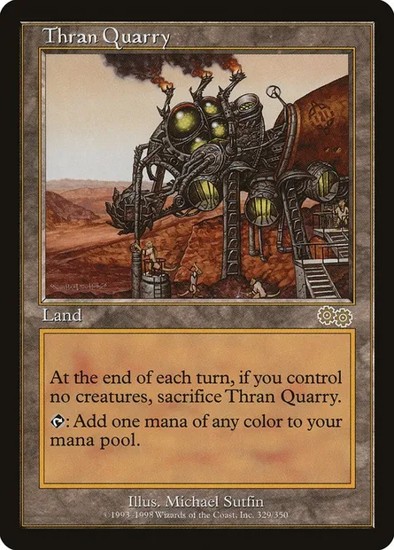 Thran Quarry, Magic card USG 329 — Urza's Saga set