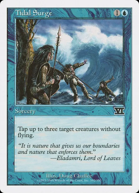 Déferlement de la marée, carte Magic 6ED 102 — extension Classic Sixth Edition