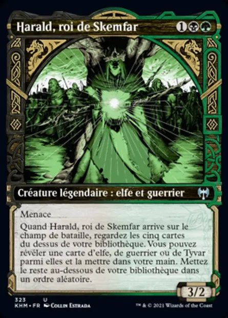 Harald, roi de Skemfar, carte Magic KHM 323 — extension Kaldheim