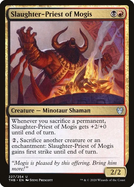 Slaughter-Priest of Mogis, Magic card THB 227 — Theros Beyond Death set