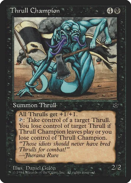Thrull Champion, carte Magic FEM 44 — extension Fallen Empires