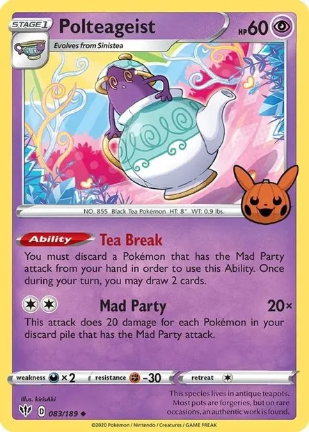 Polthégeist, carte Pokémon TOT22 083 — extension Trick or Trade