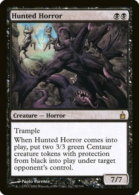 Hunted Horror, Magic card RAV 90 — Ravnica: City of Guilds set