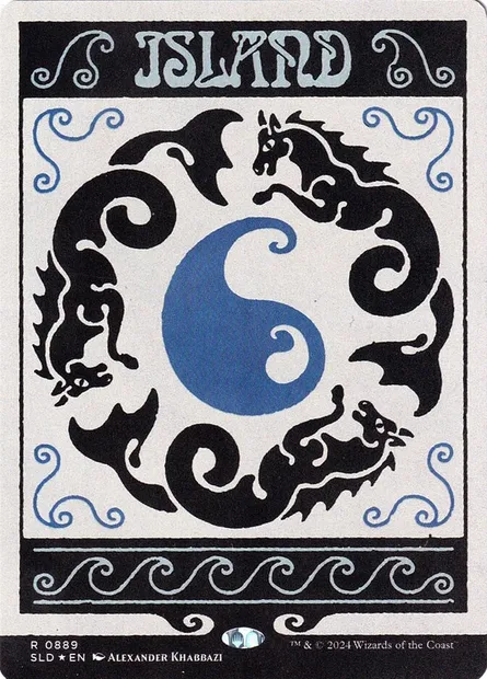 Island, Magic card SLD 889 — Secret Lair Drop set