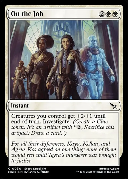 On the Job, Magic card MKM 30 — Murders at Karlov Manor set