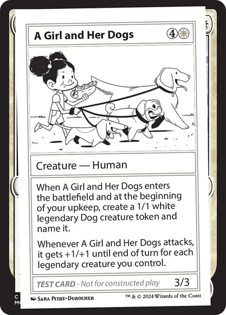 A Girl and Her Dogs, carte Magic MB2 515 — extension Mystery Booster 2