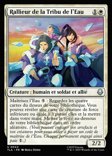 Rallieur de la Tribu de l'Eau, carte Magic TLA 42 — extension Avatar: The Last Airbender