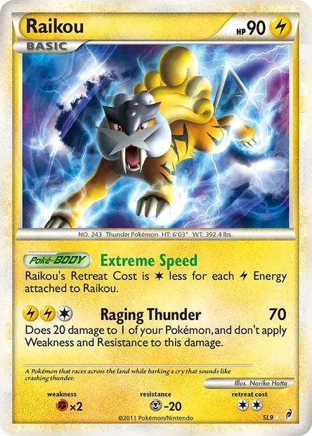 Raikou, Pokémon card CL SL9 — Call of Legends set