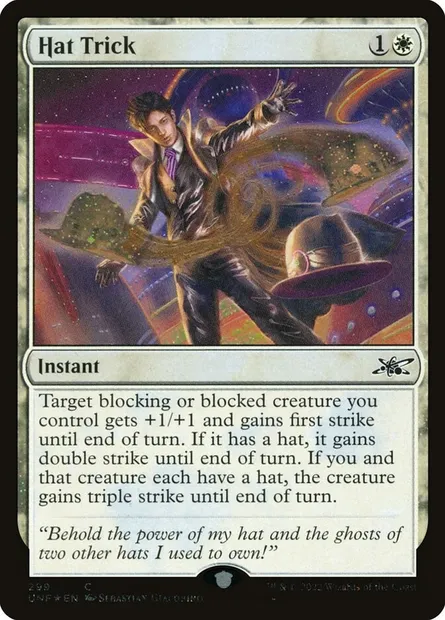 Hat Trick, Magic card UNF 299 — Unfinity set